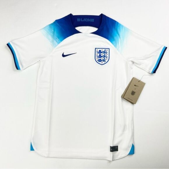 Nike England Lions 2022/23 Stadium Home FIFA World Cup Youth Jersey